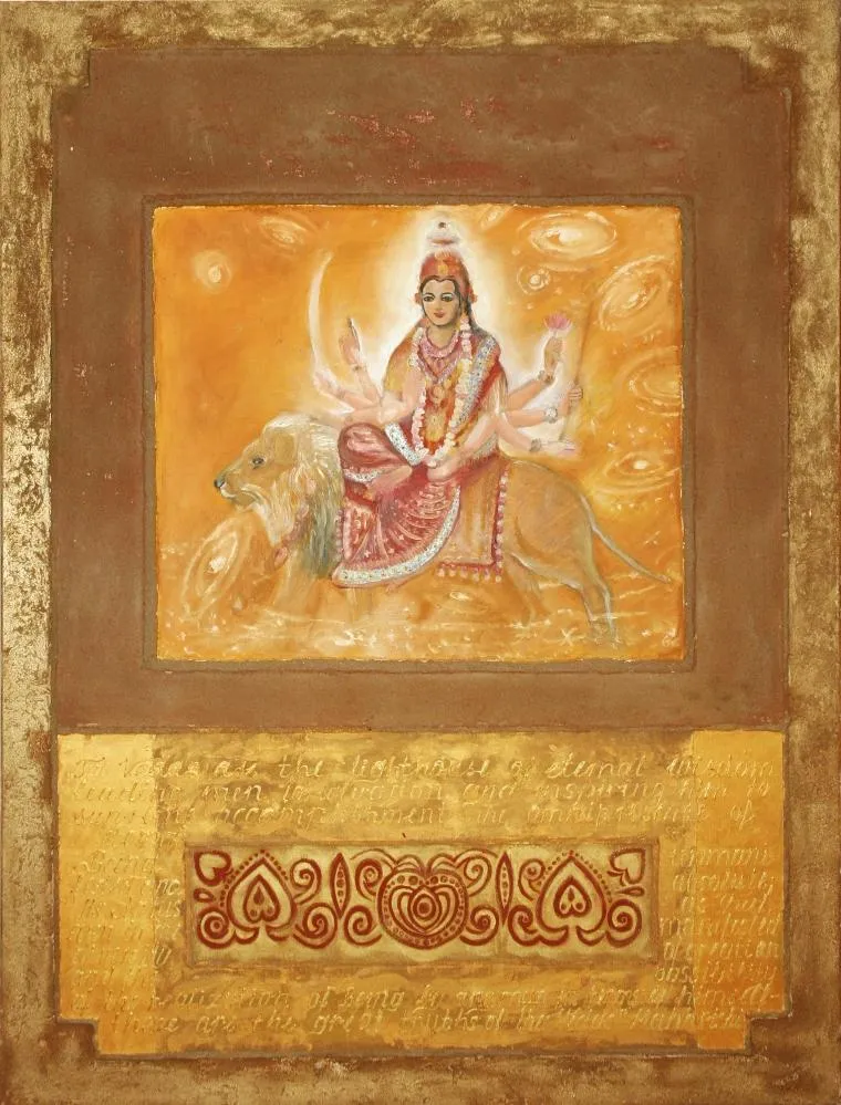 Dovalovszky Marta painting - Durga