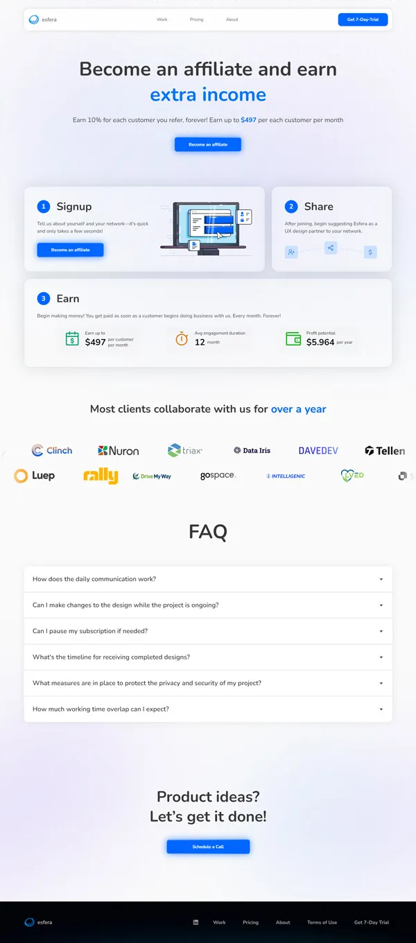 Esfera referral page