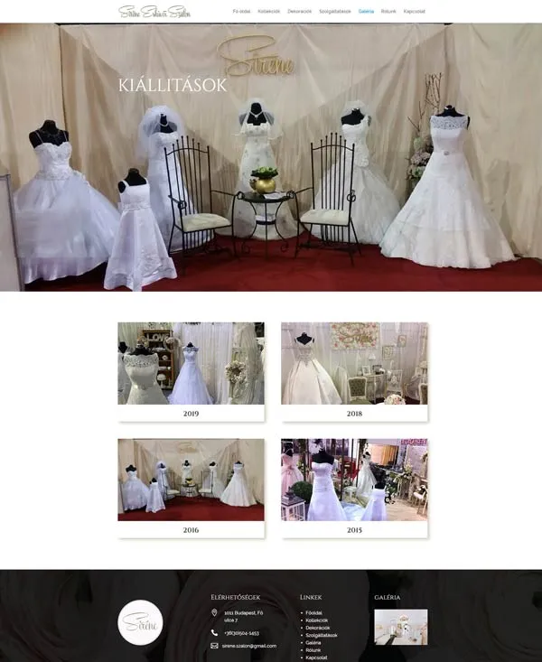 Sirene Wedding gallery page