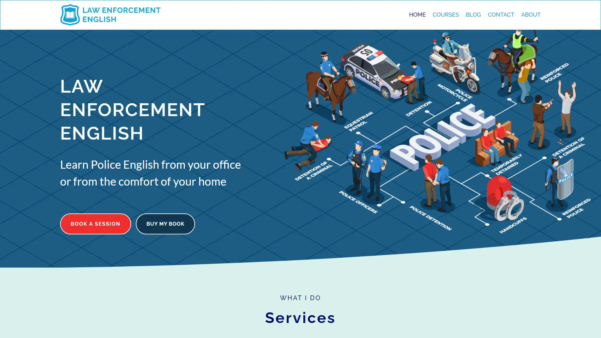 Law Enforcement English home page