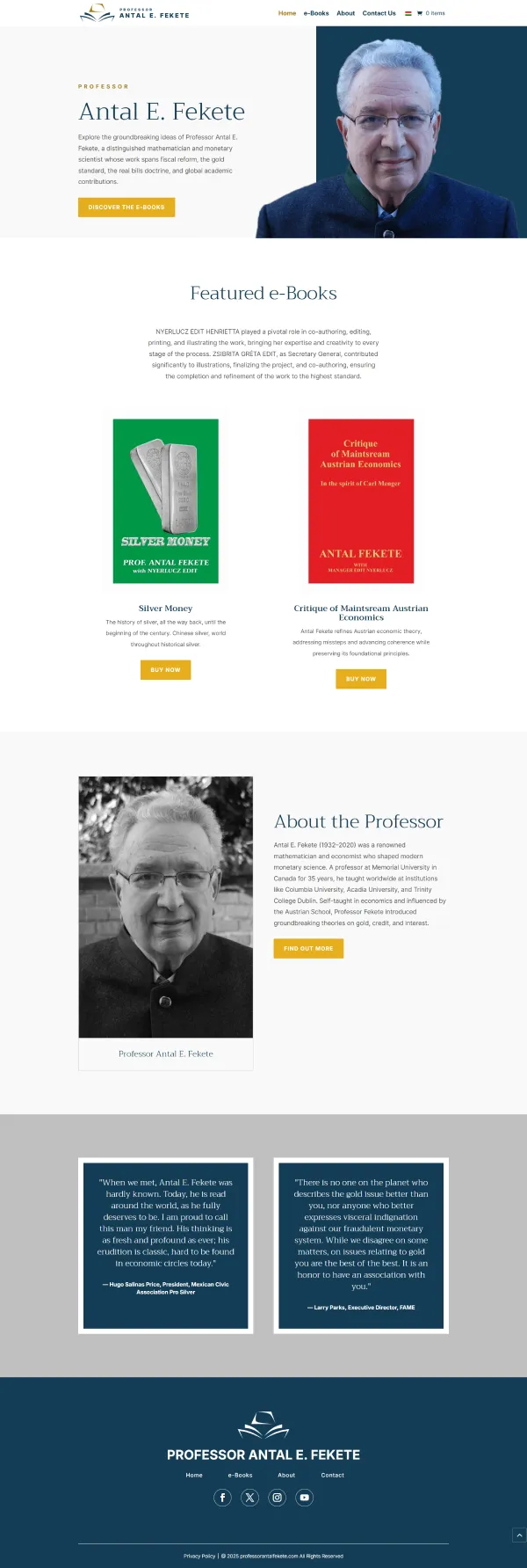 Professor Antal E. Fekete Home Page