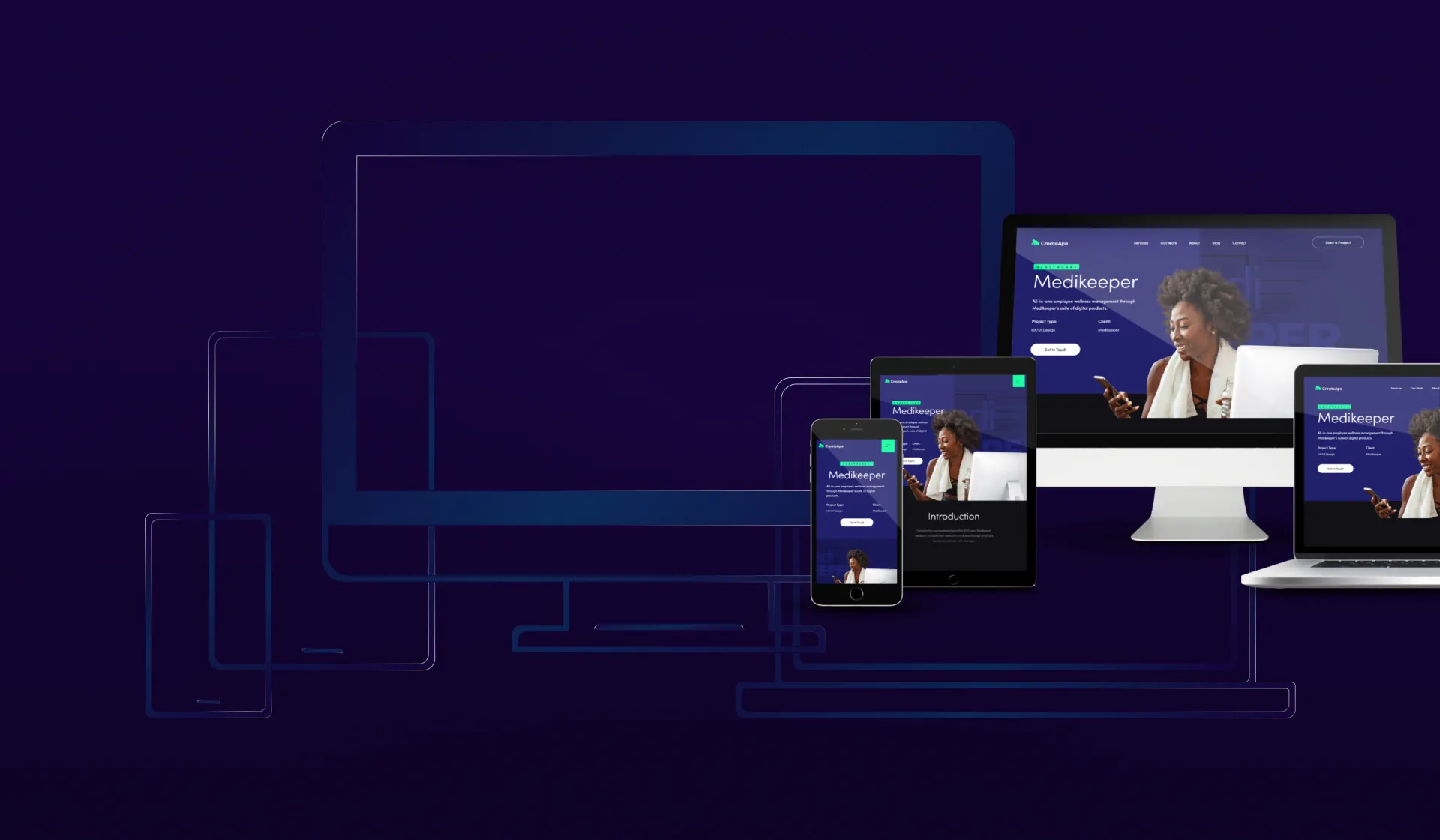 Website on different devices