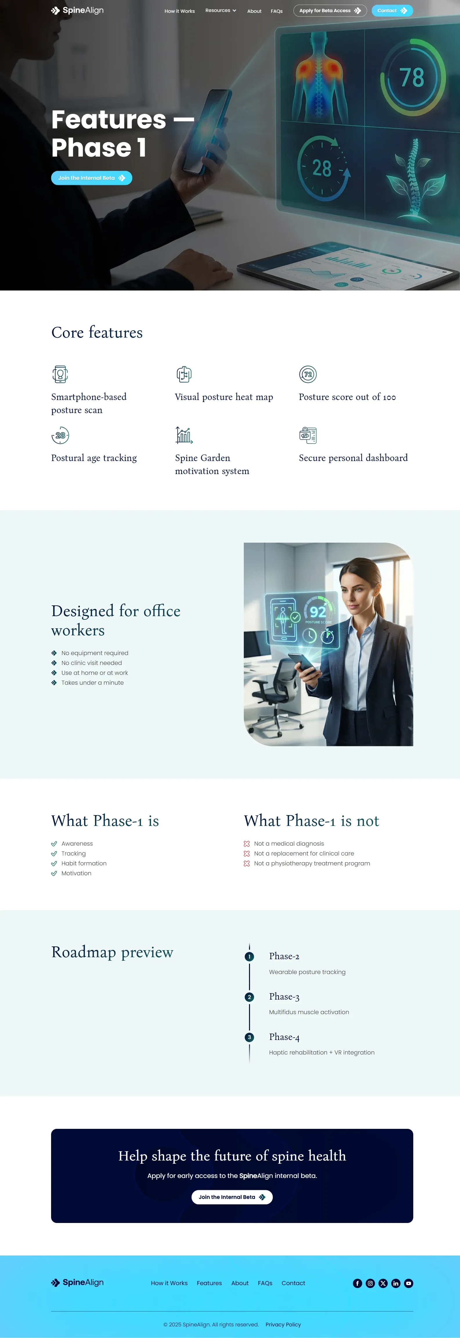 SpineAlign features overview